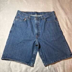 Levi's 550 Jean Shorts Mens 36 Relaxed Fit 9" Inseam Denim